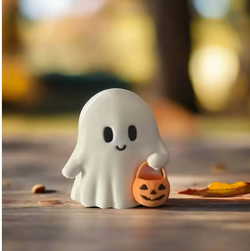 Statue de citrouille de Style animé mignon, décoration d'halloween