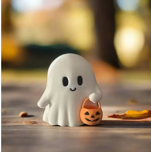 Statue de citrouille de Style animé mignon, décoration d'halloween