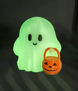 Statue de citrouille de Style animé mignon, décoration d'halloween